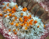 Foto del paso 6 de la receta: Atún rojo de almadraba con soja y arroz con semillas y zanahoria