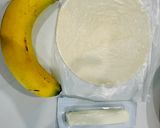 Hình bước làm 1 của món Bánh quai vạc nhân phô mai chuối