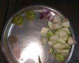 A picture of step 1 of Bottle gourd soup.