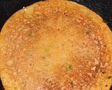 A picture of step 4 of Nutritients packed Cucumber and Tomato chilla with paneer filling.