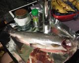 Foto del paso 1 de la receta: Trucha al horno con chalotas y jamón