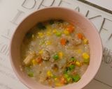 Hình bước làm 5 của món Cháo nấm chay