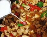 A picture of step 6 of Kung Pao Chicken.
