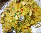 A picture of step 2 of Vegetable jollof rice.