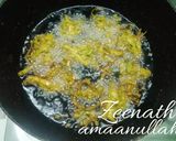 A picture of step 1 of Palak and Finger Chip Pakoras.