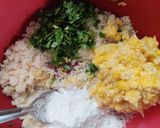 A picture of step 1 of Corn Handvo.
