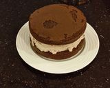 A picture of step 15 of Chocolate Layer Cake with Whipped Hazelnut Cream Filling and Frosting.