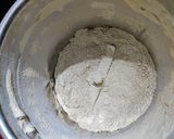 A picture of step 2 of Green moong- jaggery ladoos (saboot moong- gur ke laddoo).