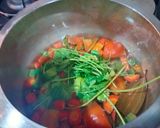 A picture of step 1 of Peanut butter soup in white butter.