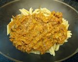Foto del paso 13 de la receta Pasta gratinada con salsa boloñesa, bbq y Cheddar 🧀🌶️🍝