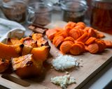 Sütőtök krémleves (tejmentes, laktózmentes, vegetáriánus) recept fázis 1 fotója