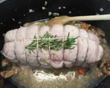 A picture of step 1 of Veal roast with saffron mash.
