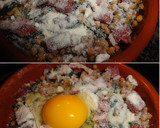 Foto del paso 6 de la receta: Gratinado de espinacas con lentejas y jamón