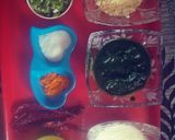 A picture of step 1 of Palak kadhi.