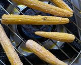 A picture of step 3 of Grilled Baby corn.