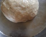 A picture of step 3 of No Oven Eggless Stuffed Sesame Bun.