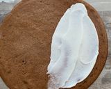 A picture of step 3 of Chocolate Crêpe Cake.