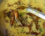 A picture of step 8 of Hesarubele Bili Saru/Moong dal tomato rasam.