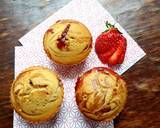 ☆Muffins aux Fraises Coeurs Coulant à la Confiture☆ étape de la recette 6 photo