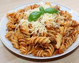 Húsos-gombás fusilli recept fázis 9 fotója