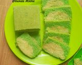 Foto langkah ke 3 dari resep Bolu kukus singkong pandan.