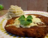 A picture of step 13 of Chicken Parmesan with Arrabbiata sauce.