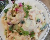 A picture of step 3 of Mayo macro salad.