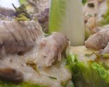 Foto del paso 6 de la receta Cogollos de Tudela con Caballa y Vinagreta de Granada al Ajo