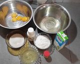 Foto langkah ke 1 dari resep BOLU GULUNG || Marble chiffon rollcake.