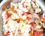 A picture of step 2 of Vegetables green moong sprouts salad.