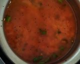 A picture of step 2 of Dal palak.
