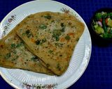 A picture of step 4 of Multi Millet Dhaniya Paratha.