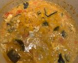 A picture of step 5 of Red lentil chicken curry with aubergine and home-made naan bread for Jamo.