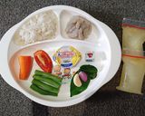 Foto langkah ke 1 dari resep Bubur Udang Buncis (MPASI 6 bulan pertama minggu kedua).