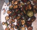 A picture of step 4 of Bhindi Ka Raita.