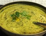 A picture of step 10 of Cream of Broccoli Spinach and Walnut Soup.