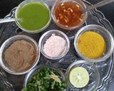 A picture of step 3 of Matra kulche.