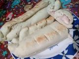 Pan relleno de Jamón y Queso