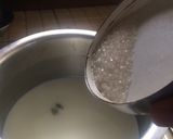 A picture of step 4 of Rasmalai topping with kesari Rabri.