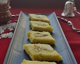A picture of step 4 of Rice Burfi.
