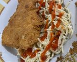 Foto langkah ke 5 dari resep Dory crispy & spaghetti carbonara.