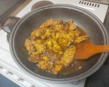 A picture of step 6 of Szechwan cola chicken.