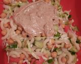 A picture of step 6 of Vegetarian Pasta Chaat/Salad.