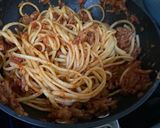 A picture of step 5 of Spaghetti Bolognese 🍝.