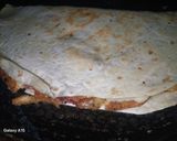 صورة لخطوة 4 من وصفة عيش التورتيلا بالبيض والجبنه الموزاريلا😋🌮
