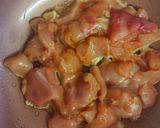 A picture of step 1 of Kung Pao Chicken 🌶️🥡🍗.