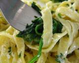 Creamy Lemon Garlic Fettuccine for One recipe step 4 photo