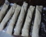 Foto del paso 2 de la receta: Taquitos de rajas poblanas y zanahoria con cebolla, aperitivo vegano. Jalisco México