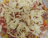 Hình bước làm 3 của món Pizza bò băm ngô