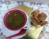 A picture of step 5 of Beetroot soup.
